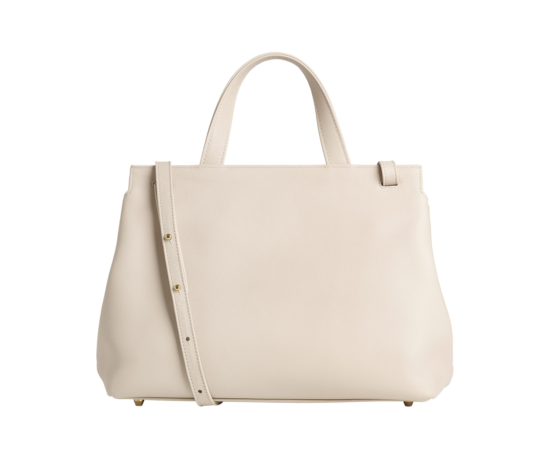 ADA shoulder bag in ivory calfskin leather | TSATSAS