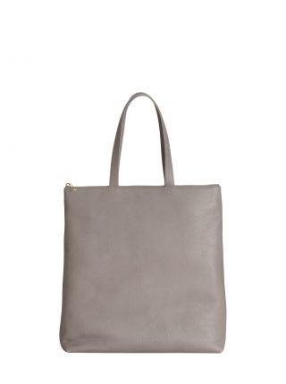 LUCID L tote bag in grey calfskin leather | TSATSAS