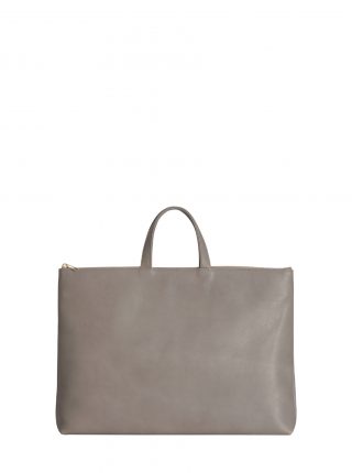 LUCID NINETY tote bag in grey calfskin leather | TSATSAS