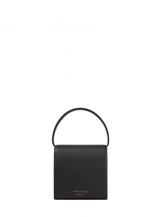 MALVA 2 handbag in black calfskin leather | TSATSAS