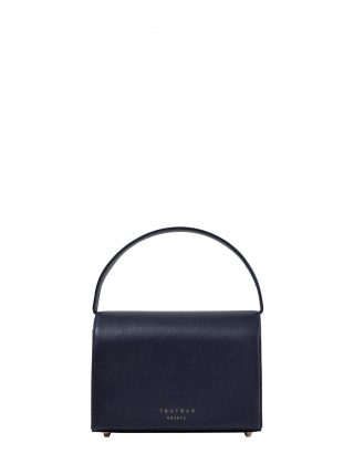 MALVA 4 handbag in navy blue calfskin leather | TSATSAS