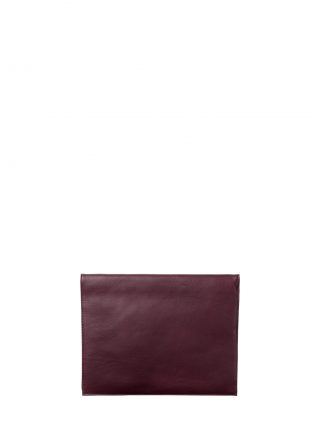 OTHER ONE pouch bag in burgundy calfskin leather | TSATSAS