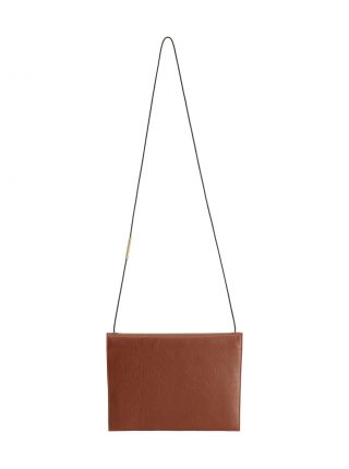 RE-OTHER shoulder bag in tan calfskin leather | TSATSAS