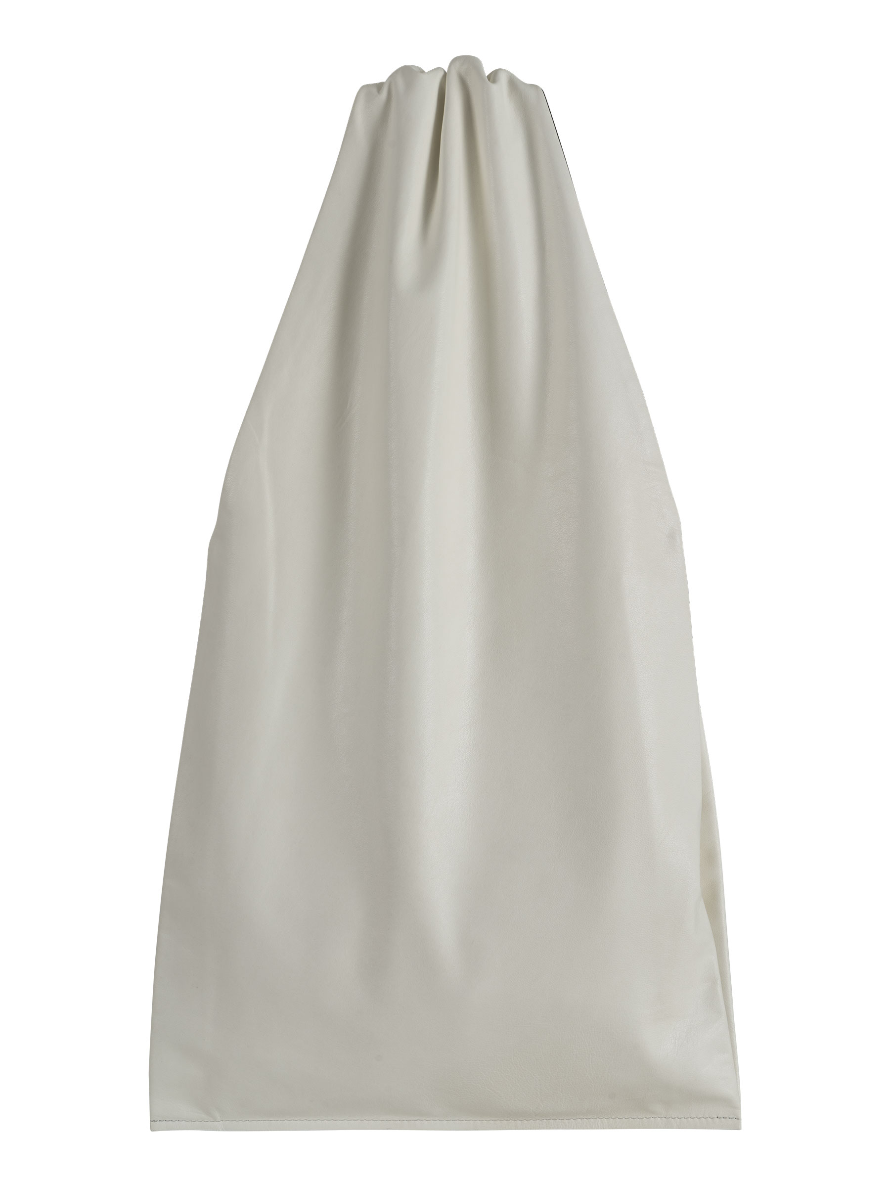 LATO tote bag in off-white lamb nappa leather | TSATSAS