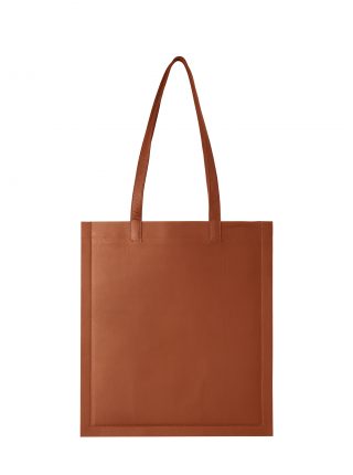 STRATO shoulder bag in tan lamb nappa leather | TSATSAS