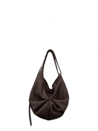 SACAR S shoulder bag in dark brown calfskin leather | TSATSAS