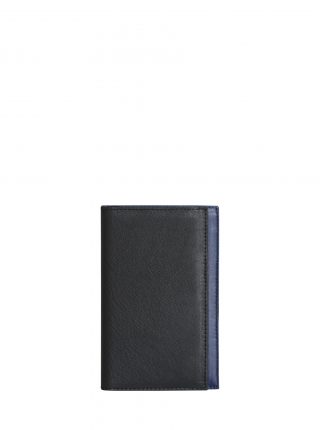 CREAM TYPE 8 wallet in black calfskin leather | TSATSAS