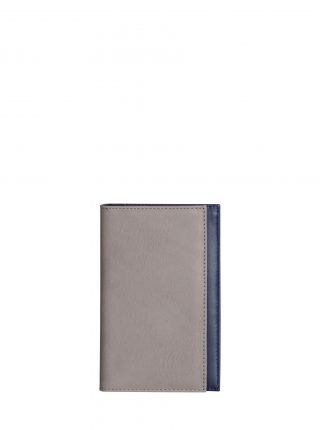 CREAM TYPE 8 wallet in grey calfskin leather | TSATSAS