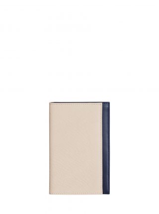 CREAM TYPE 8 wallet in ivory calfskin leather | TSATSAS