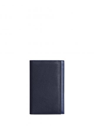 CREAM TYPE 8 wallet in navy calfskin leather | TSATSAS