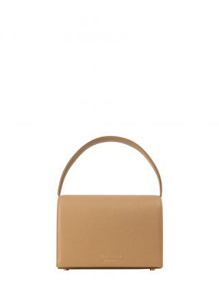 MALVA 4 top handle bag in cashew calfskin leather | TSATSAS