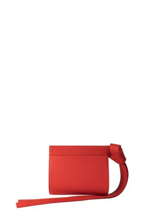 TAPE XS clutch bag in bright red calfskin leather | TSATSAS
